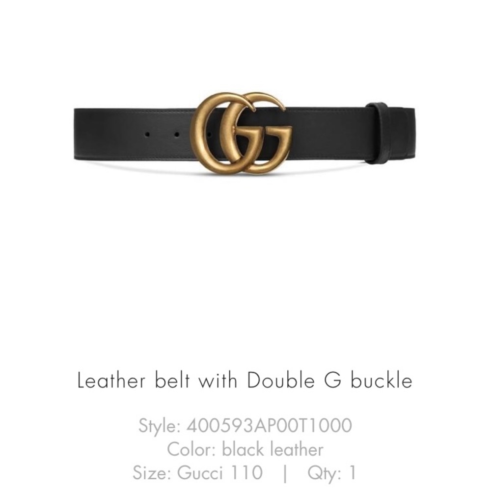 Gucci Double G Buckle Belt